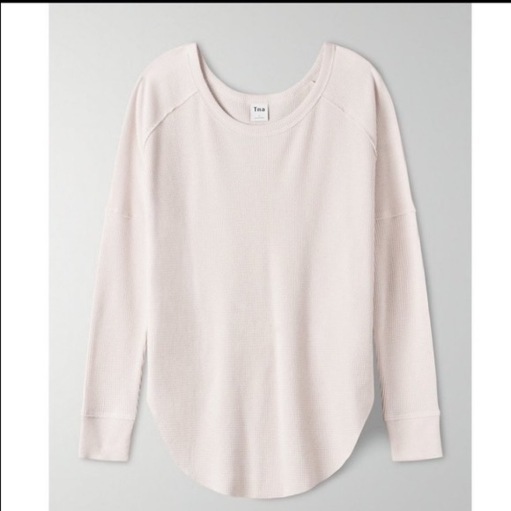 TNA Alder Thermal Shirt in baby pink
